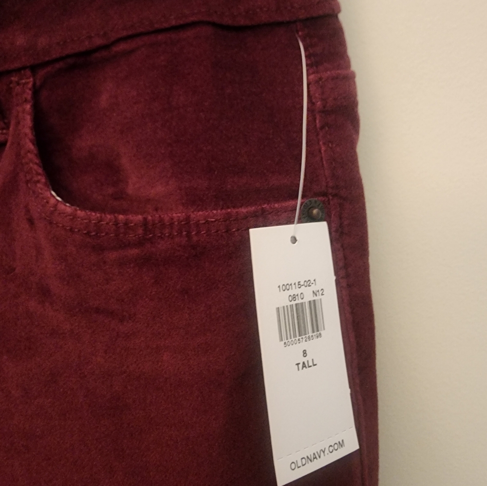 NEW Old Navy - High-Waisted Rockstar Super-Skinny Corduroy Pants - 8 LONG - Picture 5 of 8